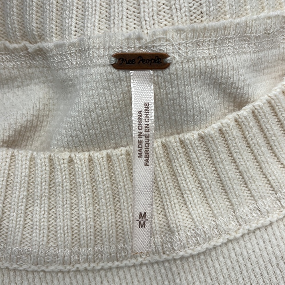 Free People Fairground Thermal Knit Sweater Top - Picture 8 of 10